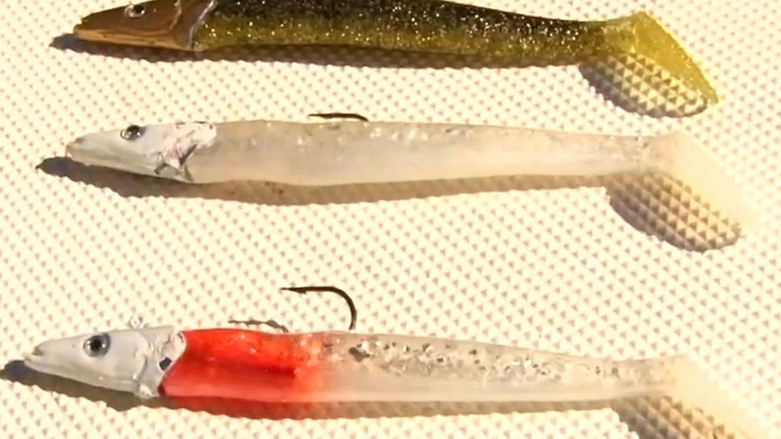 Los vinilos son otros de los cebos más empleados para la captura de este gran depredador