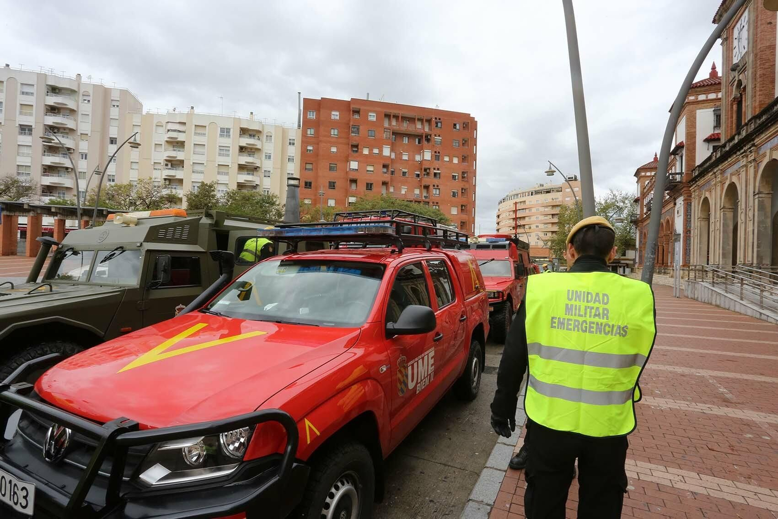 Coronavirus:Imágenes de la Unidad Militar de Emergencias actuando en Jerez