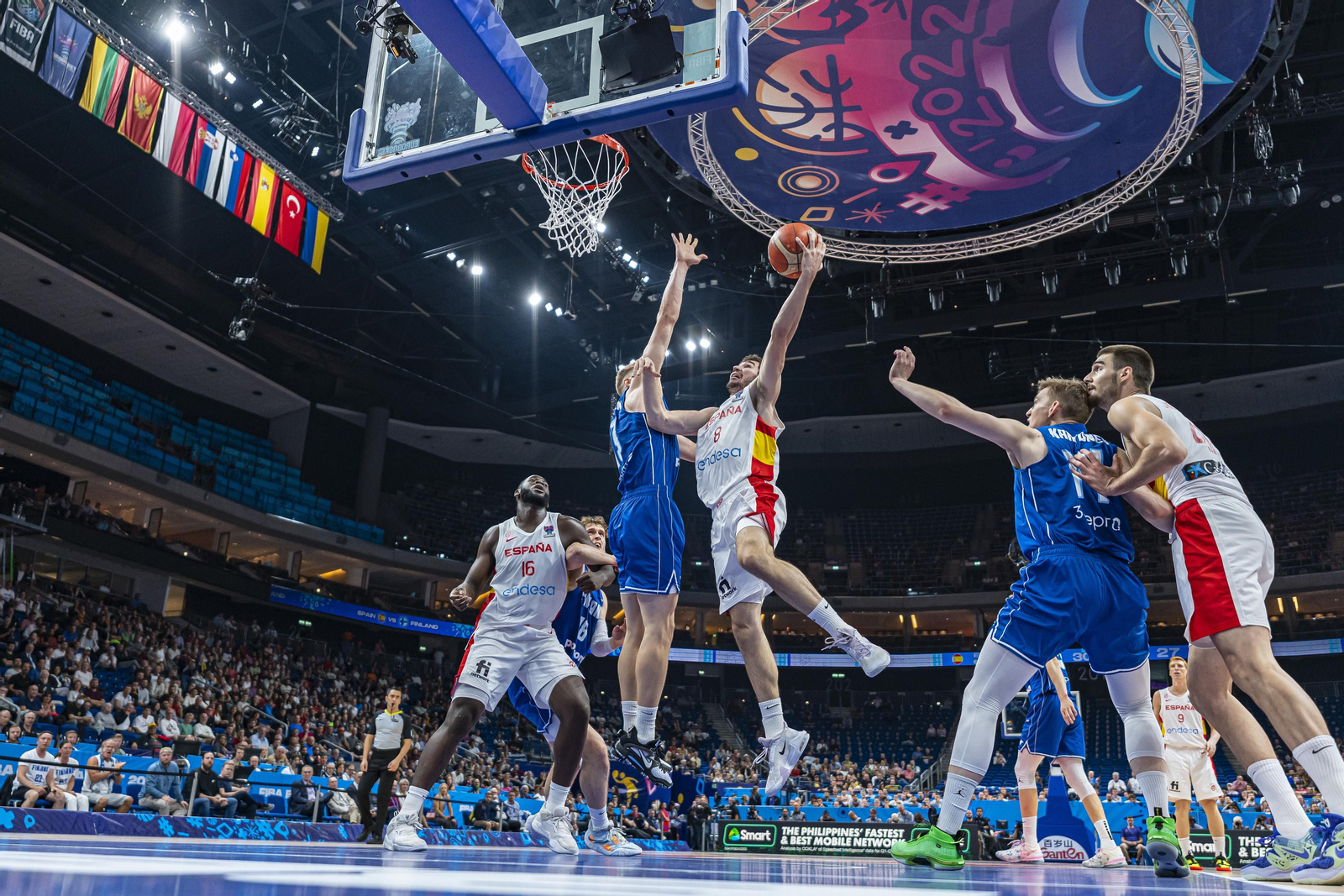 Brizuela, en el partido ante Finlandia.