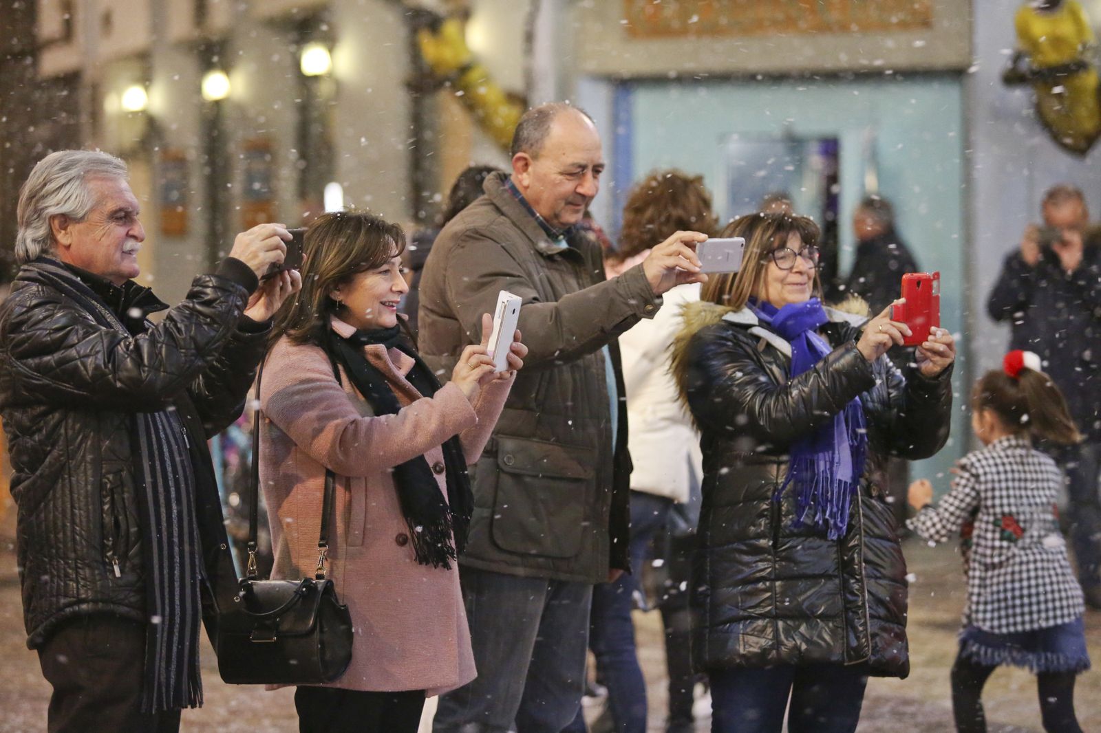 Blanca Navidad en la Plaza de las Flores