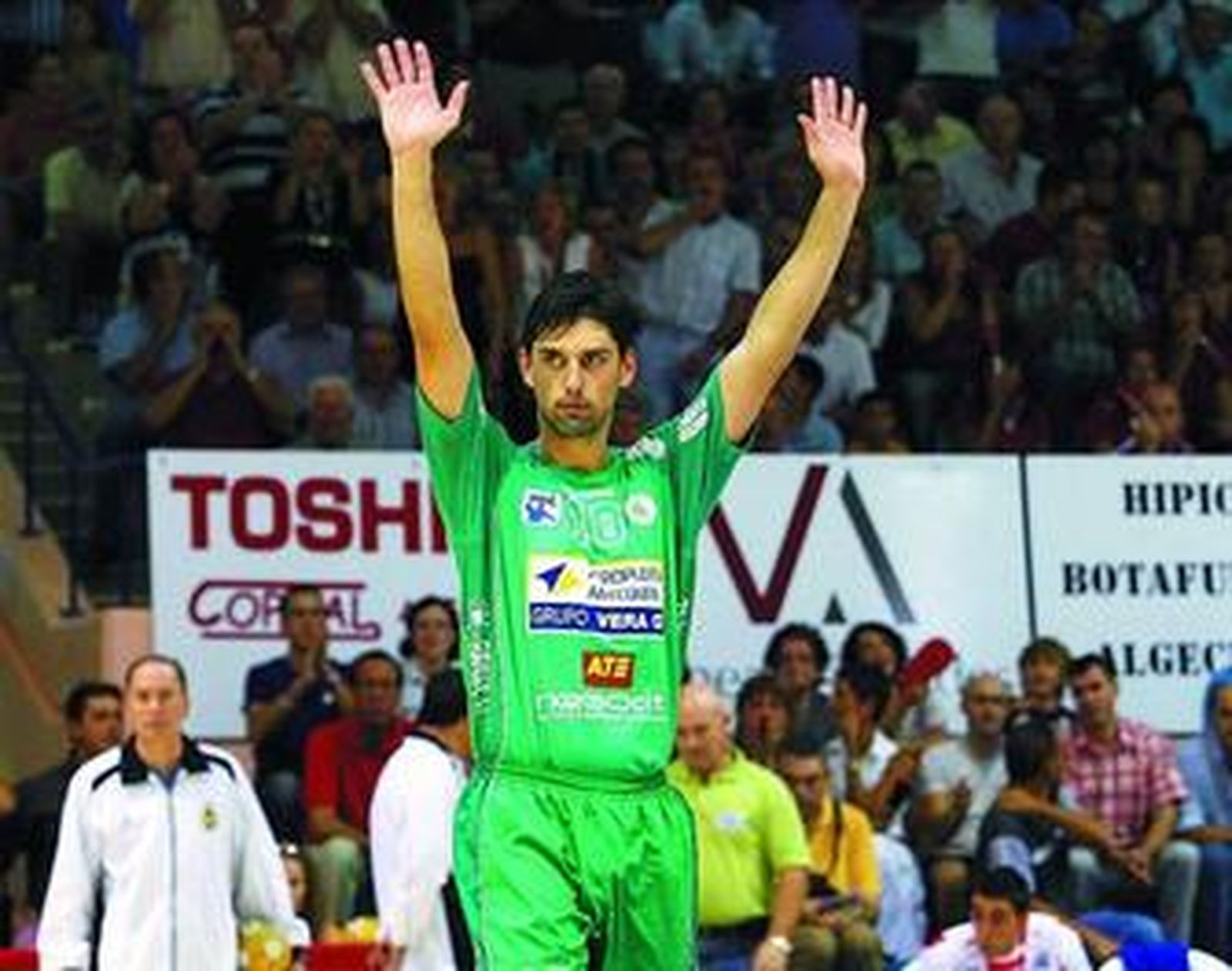 Jorge García Vega, el día de su regreso al Ciudad de Algeciras, en la primera vuelta.