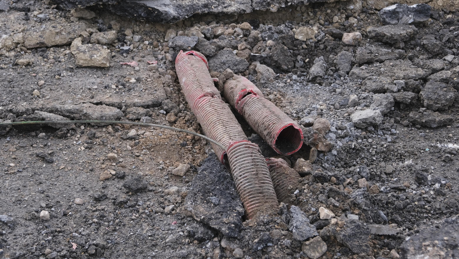 Imágenes del desmantelamiento del puente de Los Molinos, para el soterramiento del AVE
