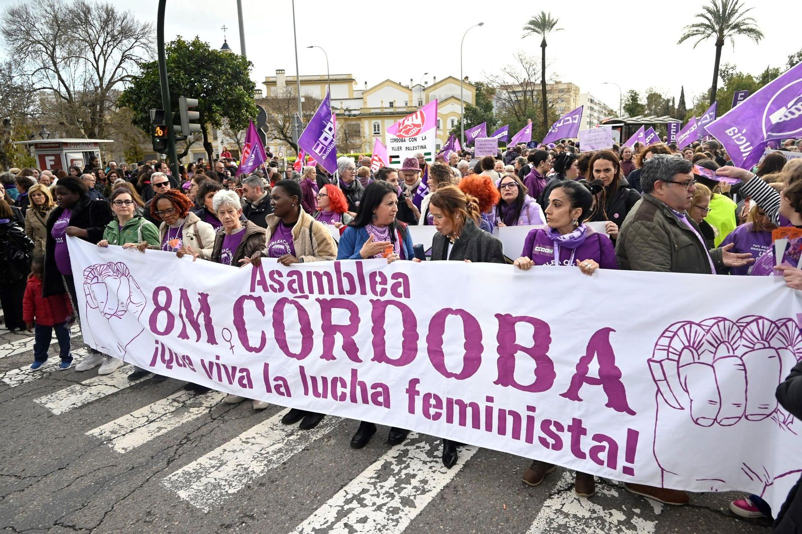 La manifestación del 8M en Córdoba, en imágenes