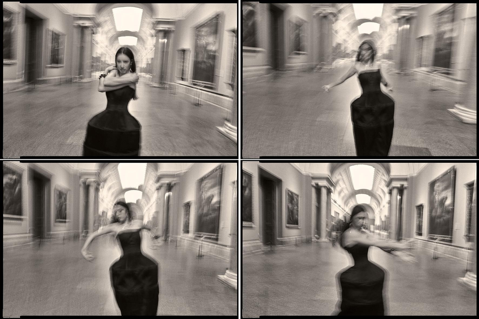 La representante en Eurovisión Blanca Paloma en el Museo del Prado