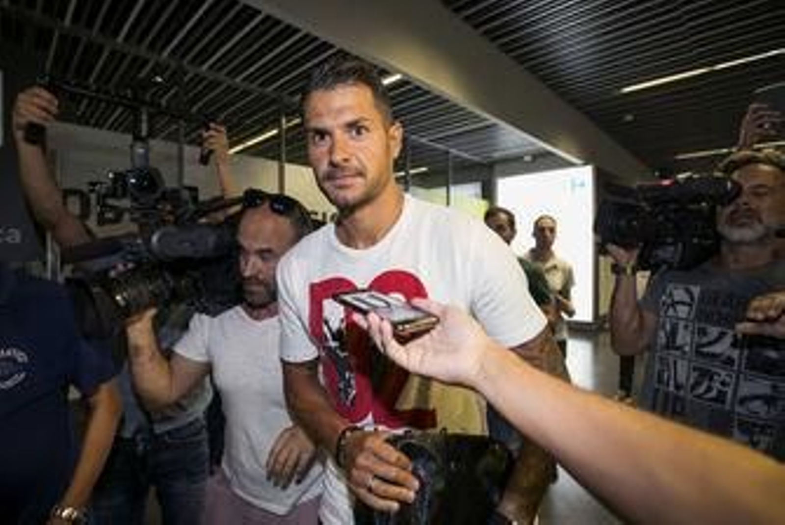 Vitolo, cuando arribó a Las Palmas de Gran Canaria en 2017.