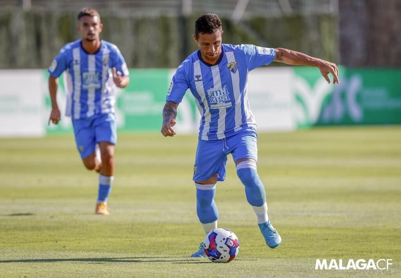 Rubén Castro durante un amistoso con el Málaga CF. Rubén Castro durante un amistoso con el Málaga CF.