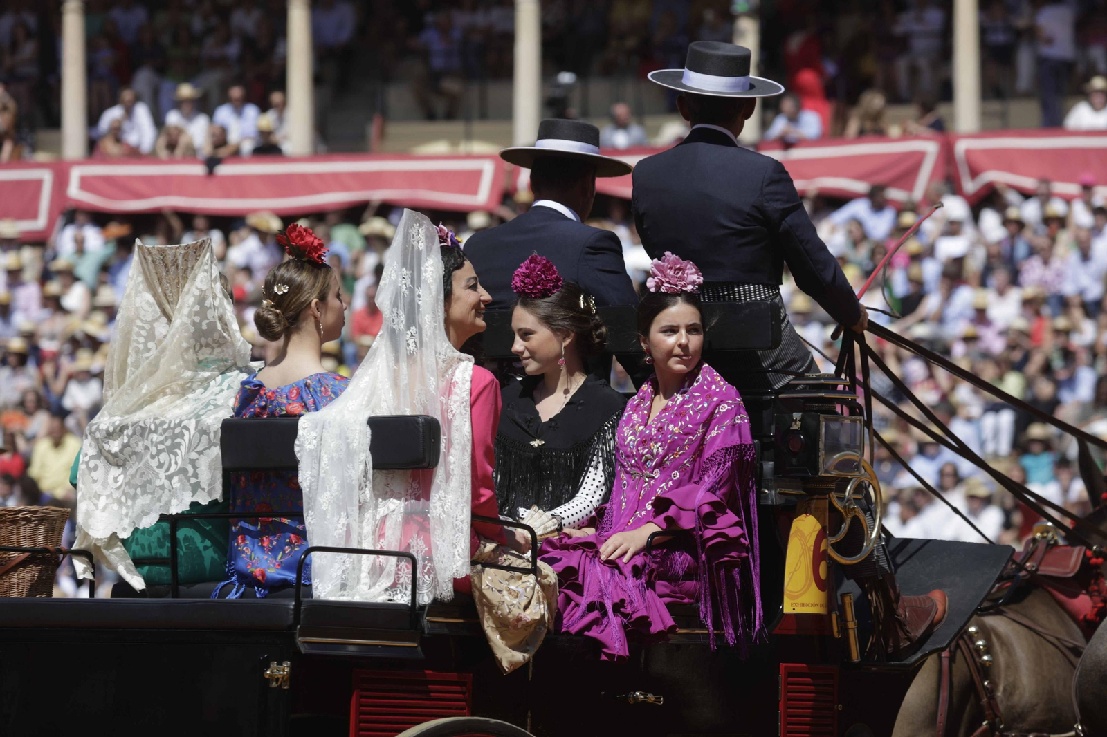 Las imágenes de la exhibición  de enganches en la Maestranza