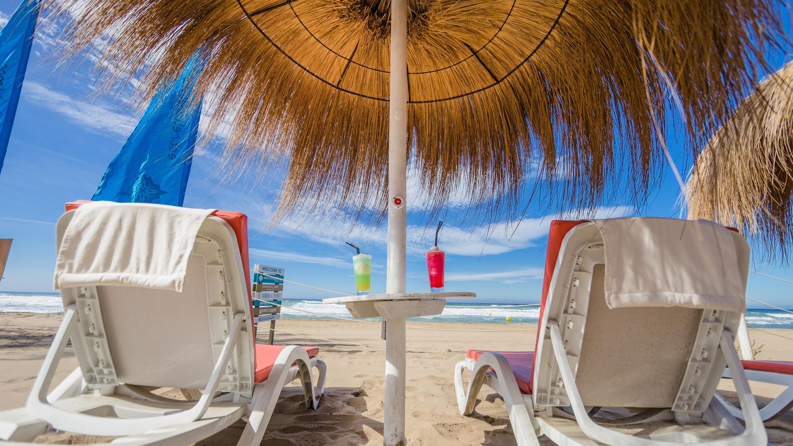 El espacio de ocio presta un exclusivo servicio de hamacas.