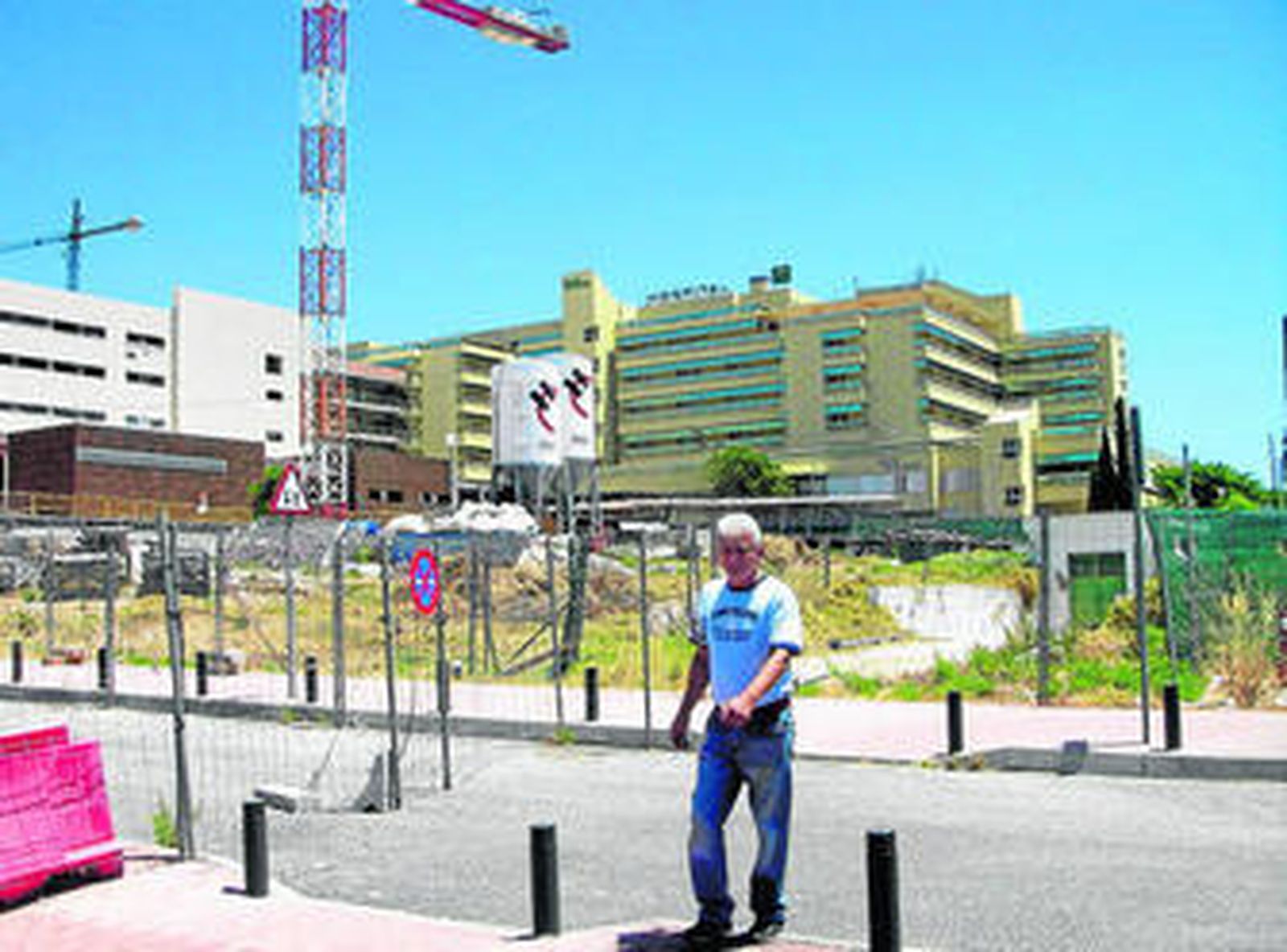 Las obras de ampliación del hospital están paralizadas.