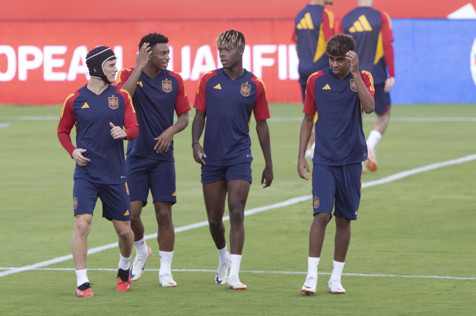 Las mejores imágenes del entrenamiento de la Selección española