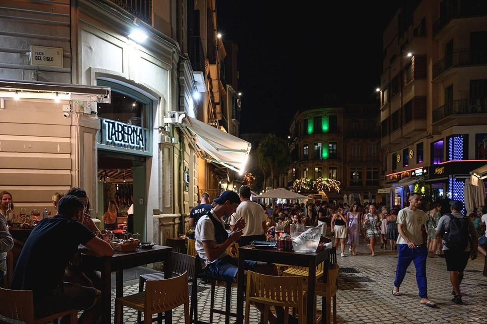 Una noche en calle Granada.