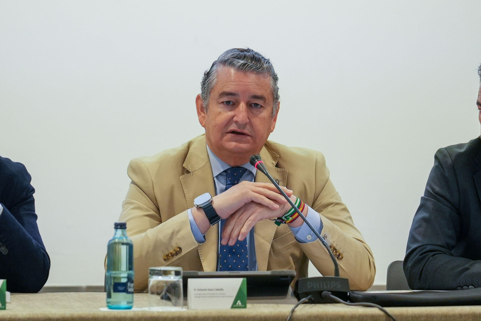 El consejero de Presidencia de la Junta de Andalucía, Antonio Sanz.