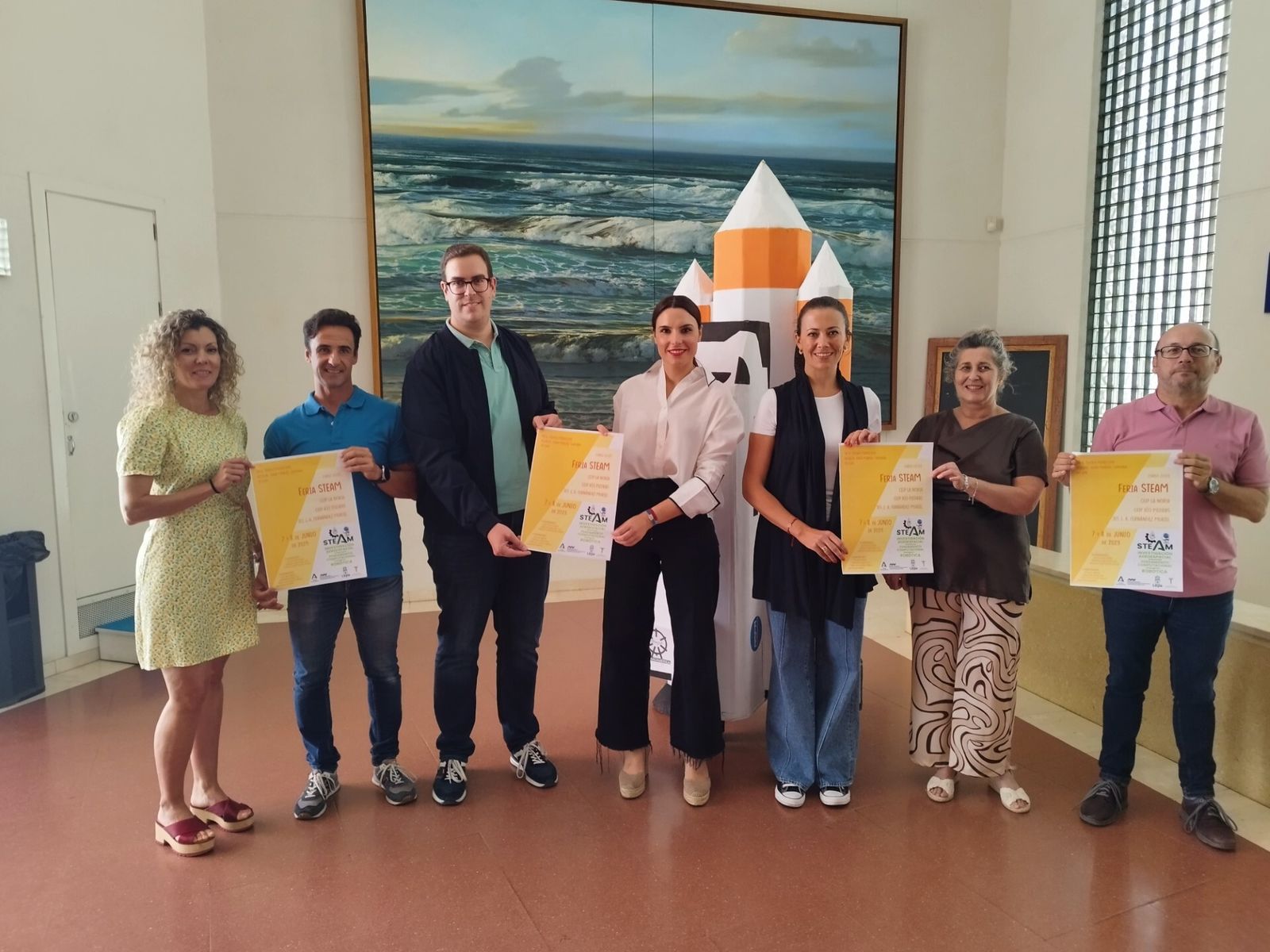 Presentación de la Feria Steam en Lepe.