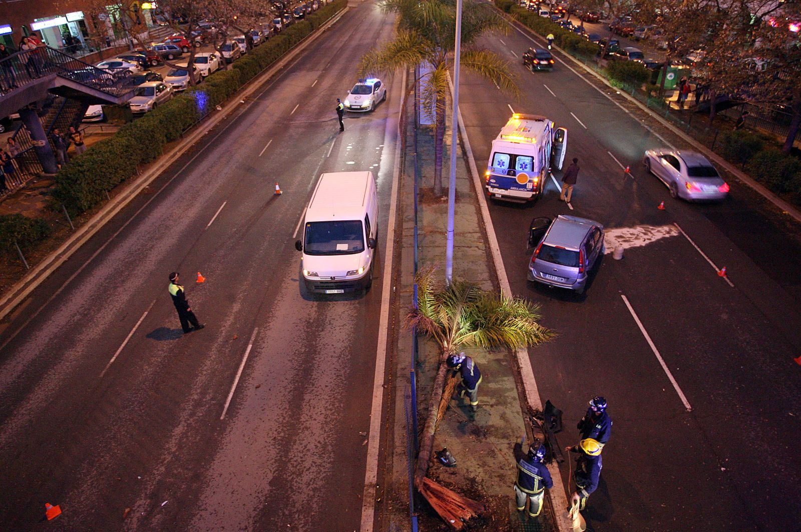 Accidente de tráfico en Huelva, en una imagen de archivo.