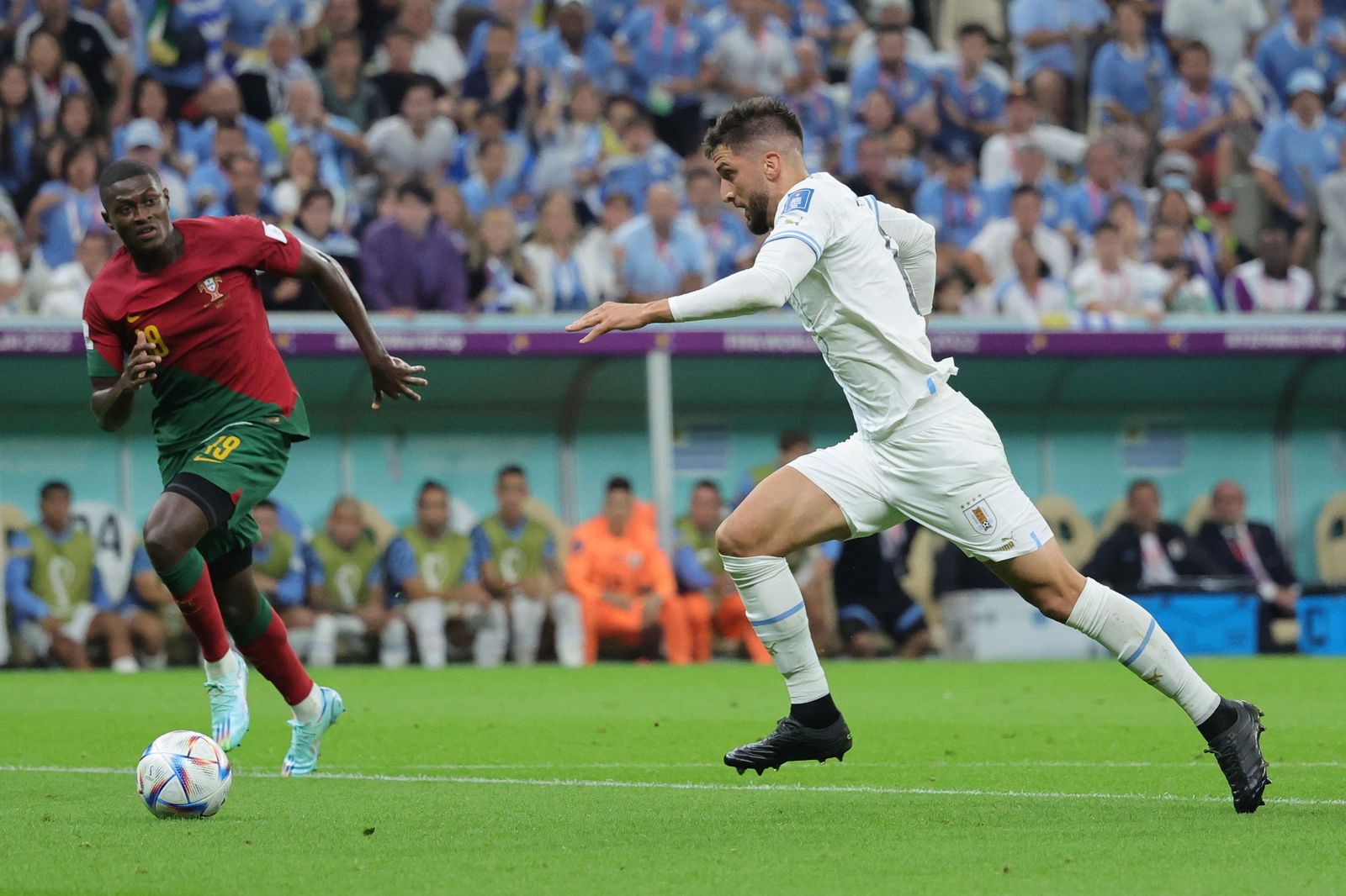 Las imágenes del Portugal - Uruguay