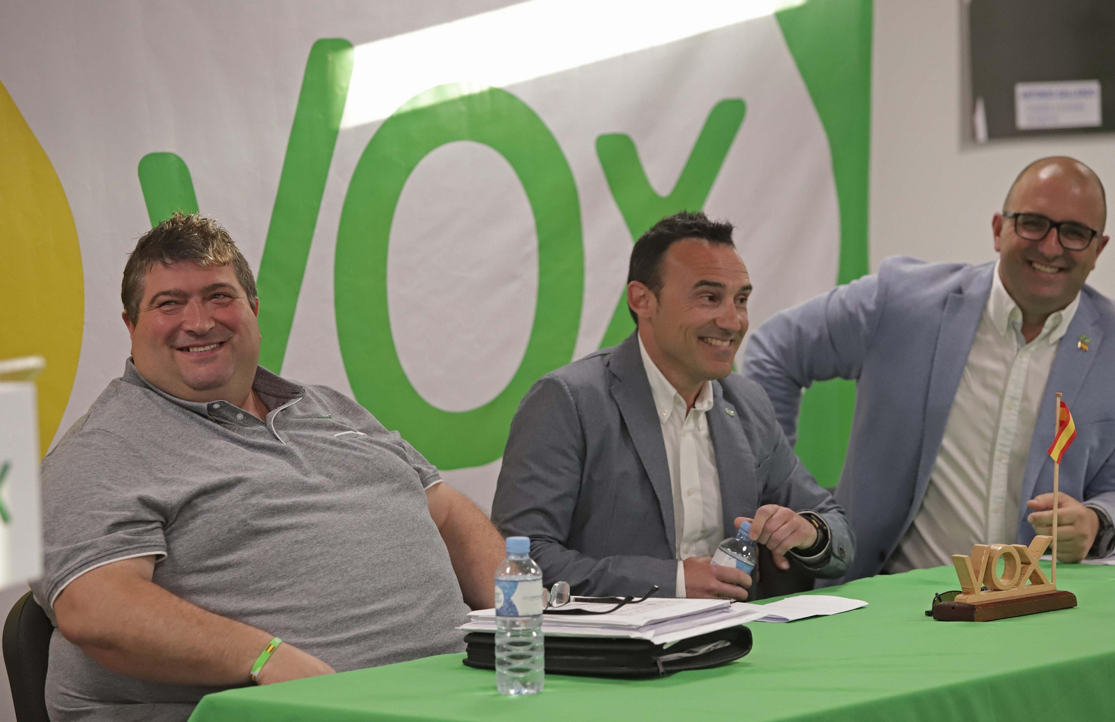 Antonio Gallardo (izq.) y Jorge Domínguez (centro), en mayo de 2019.