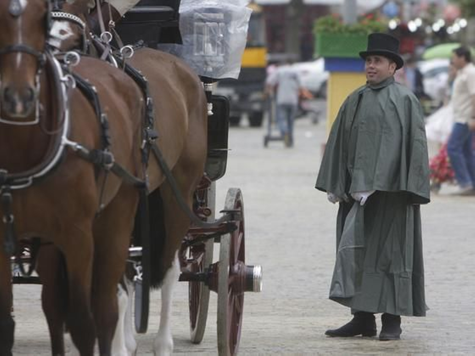 La lluvia no impidió la fiesta el Miércoles de Feria.

Foto: José Ángel García