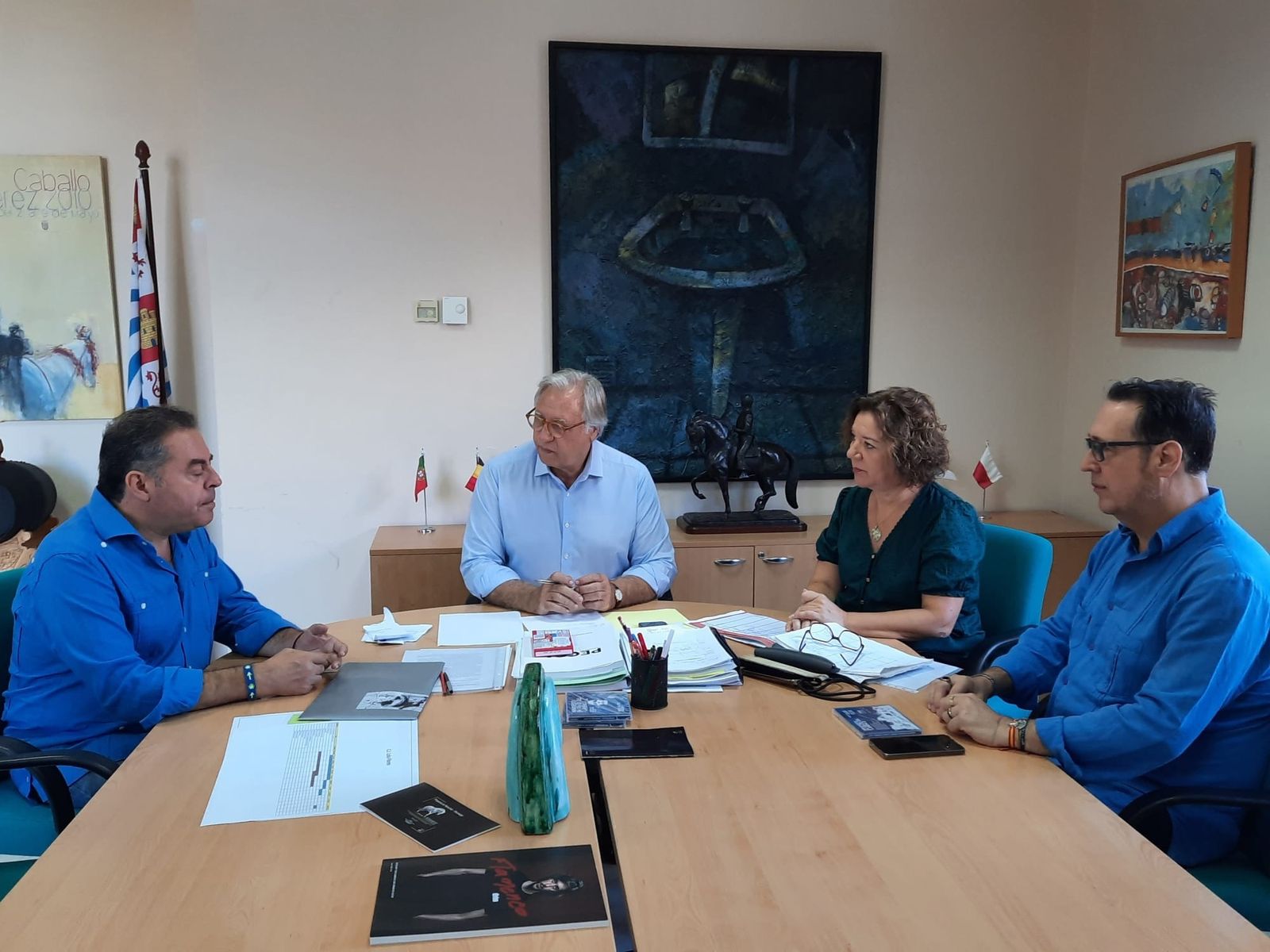 Juan Alfonso Romero, Francisco Camas, Isamay Benavente y José Manuel Rodríguez.