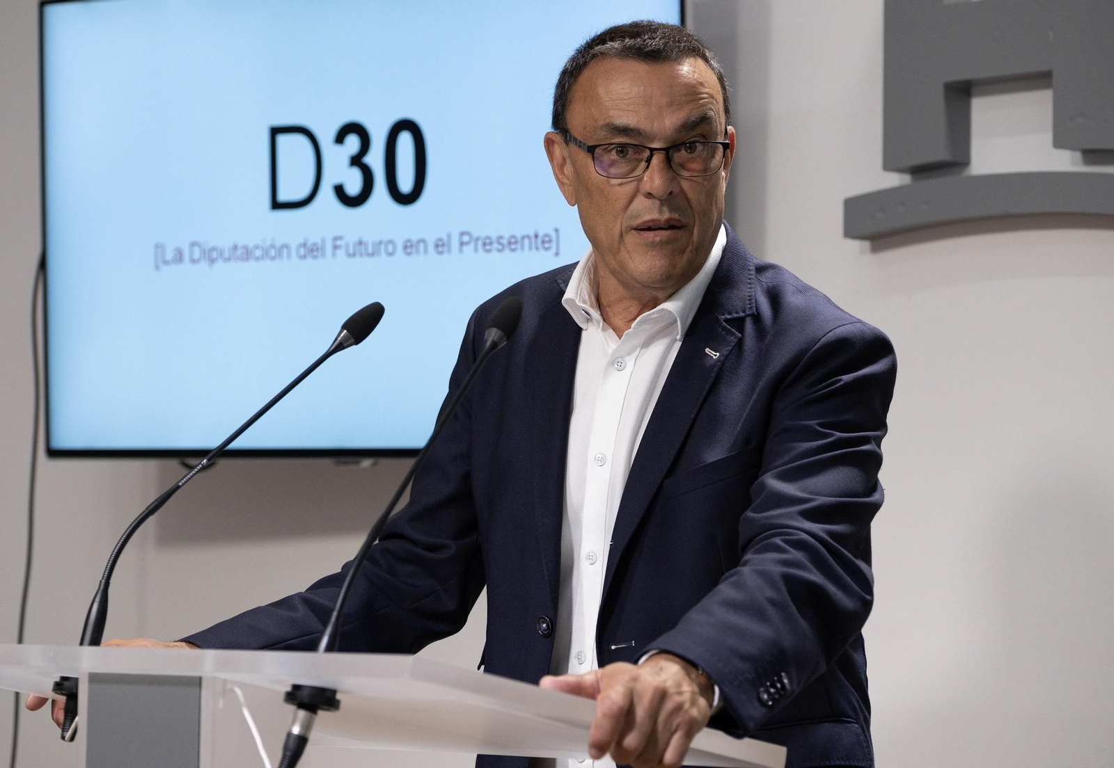 Ignacio Caraballo en su etapa al frente de la Diputación Provincial de Huelva.