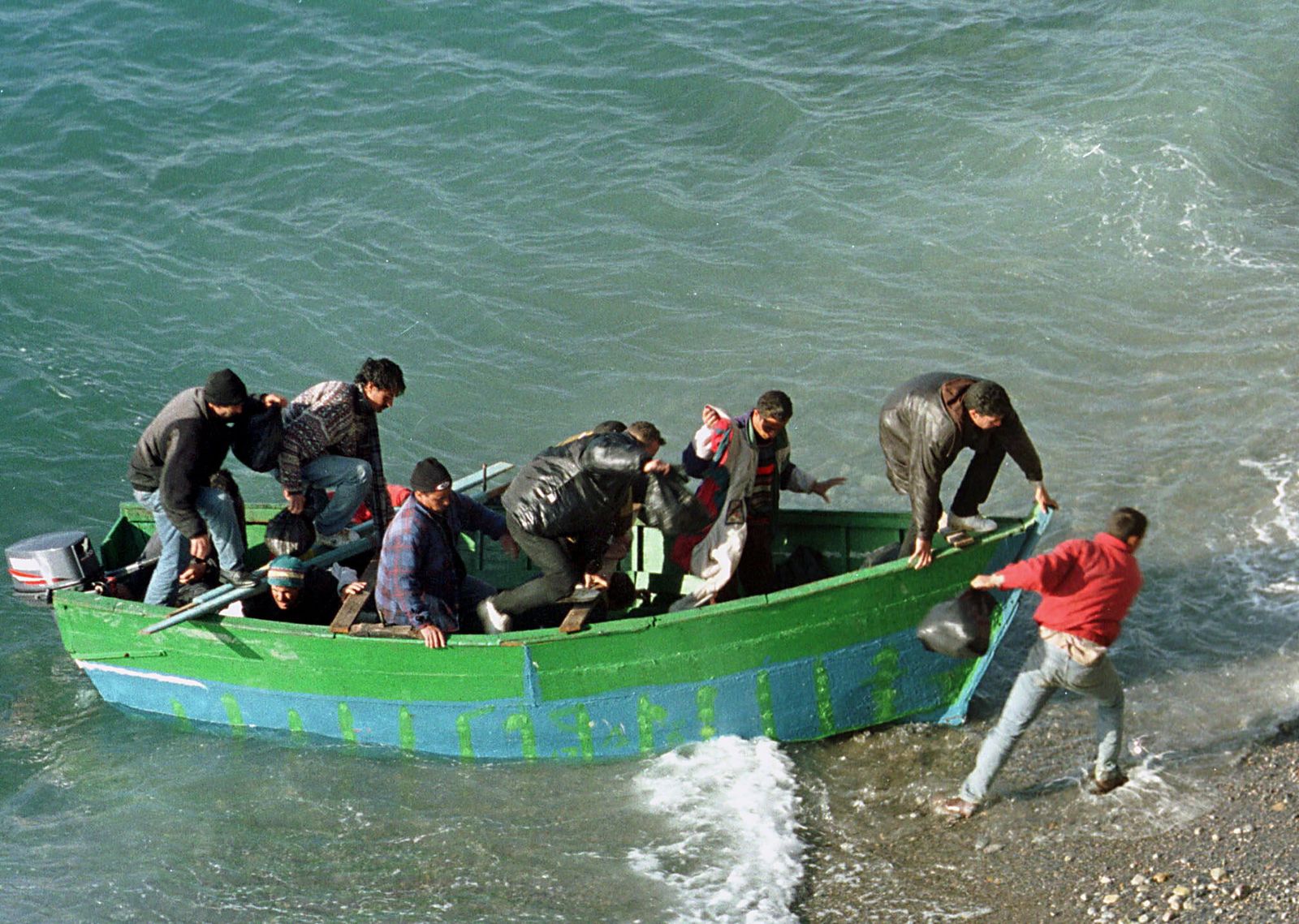 Desembarco de una petera.