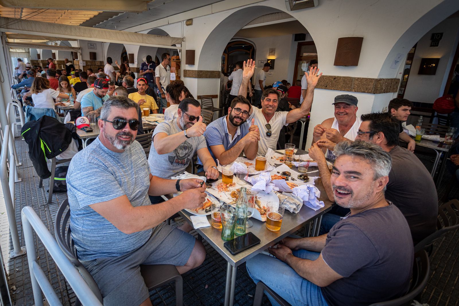 Imágenes de la motorada en El Puerto