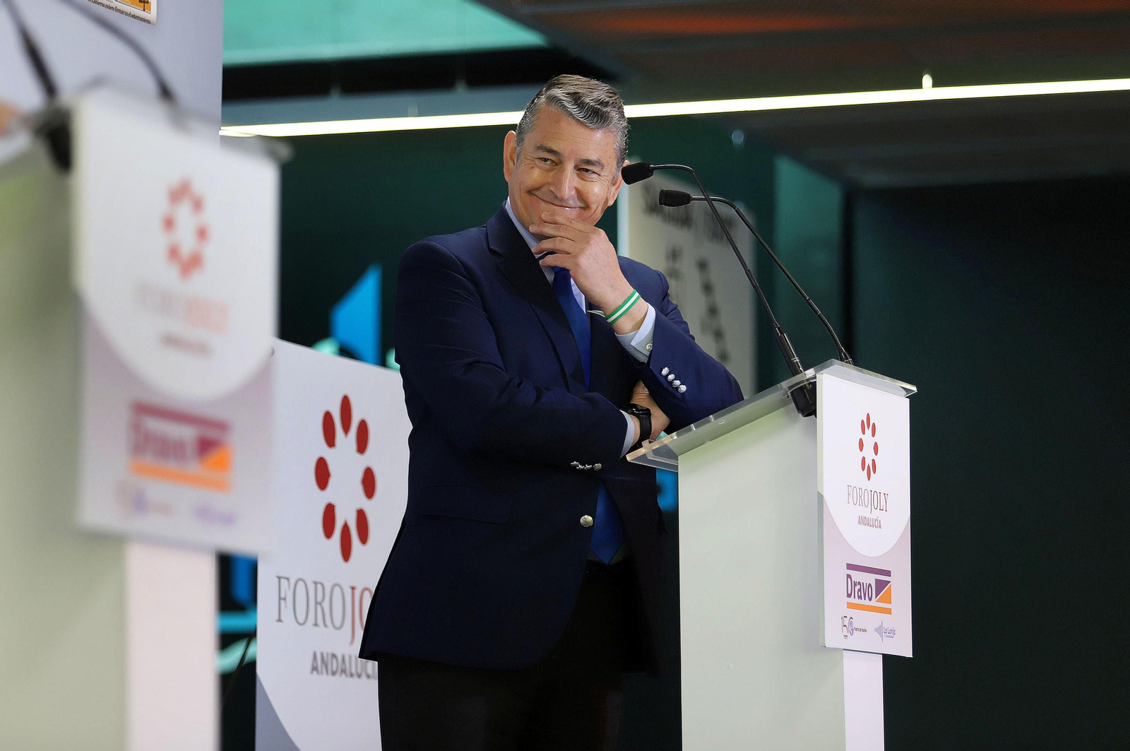 Imágenes del desayuno-coloquio con Antonio Sanz en el Foro Joly Andalucía celebrado en la Lonja de la Innovación del Puerto de Huelva