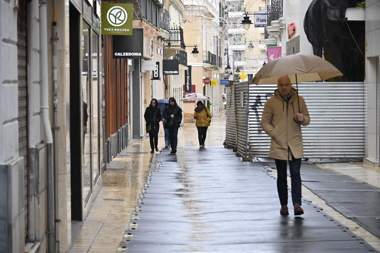 Imágenes de lluvia en la mañana del Domingo