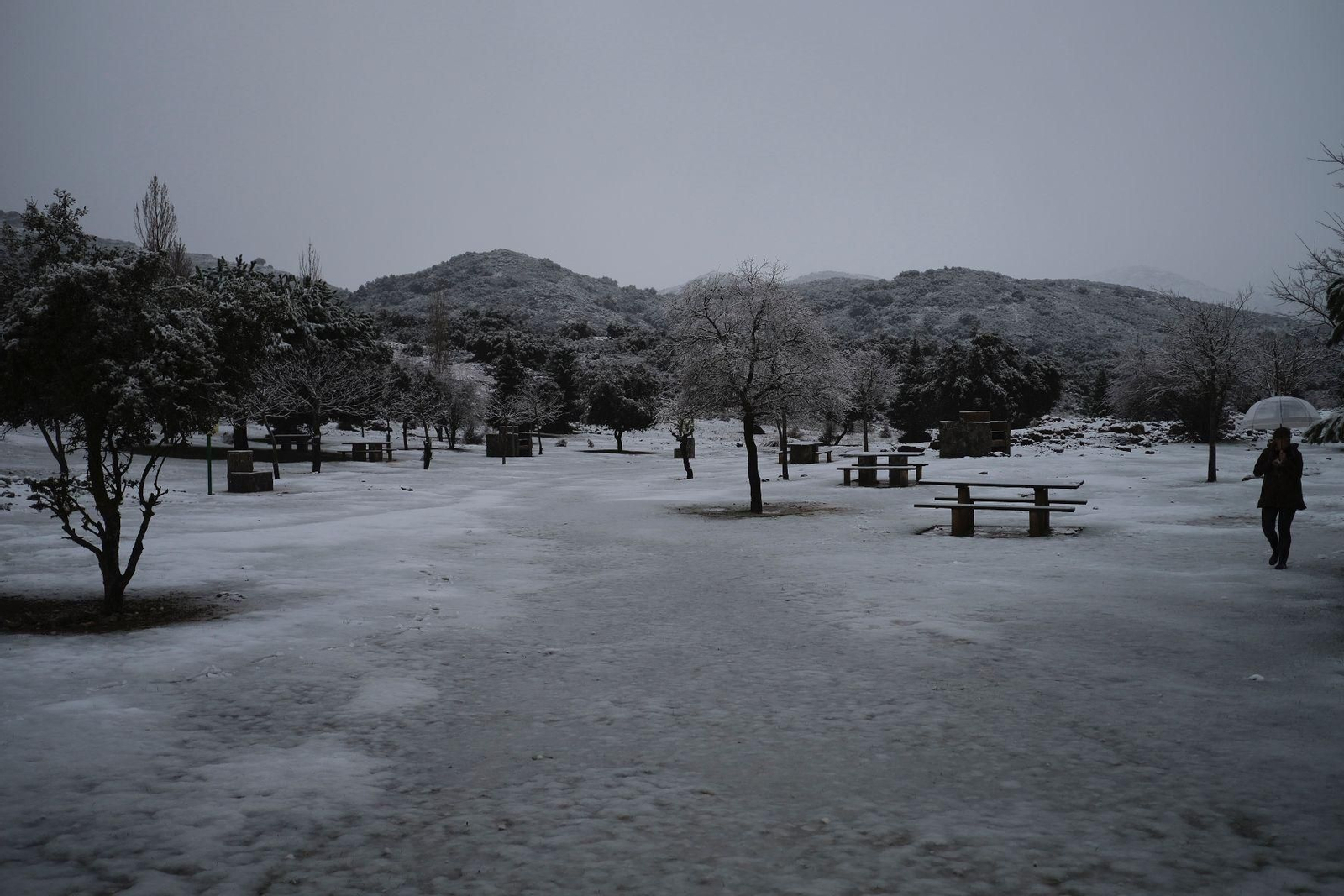 La nieve cubre la Sierra de las Nieves