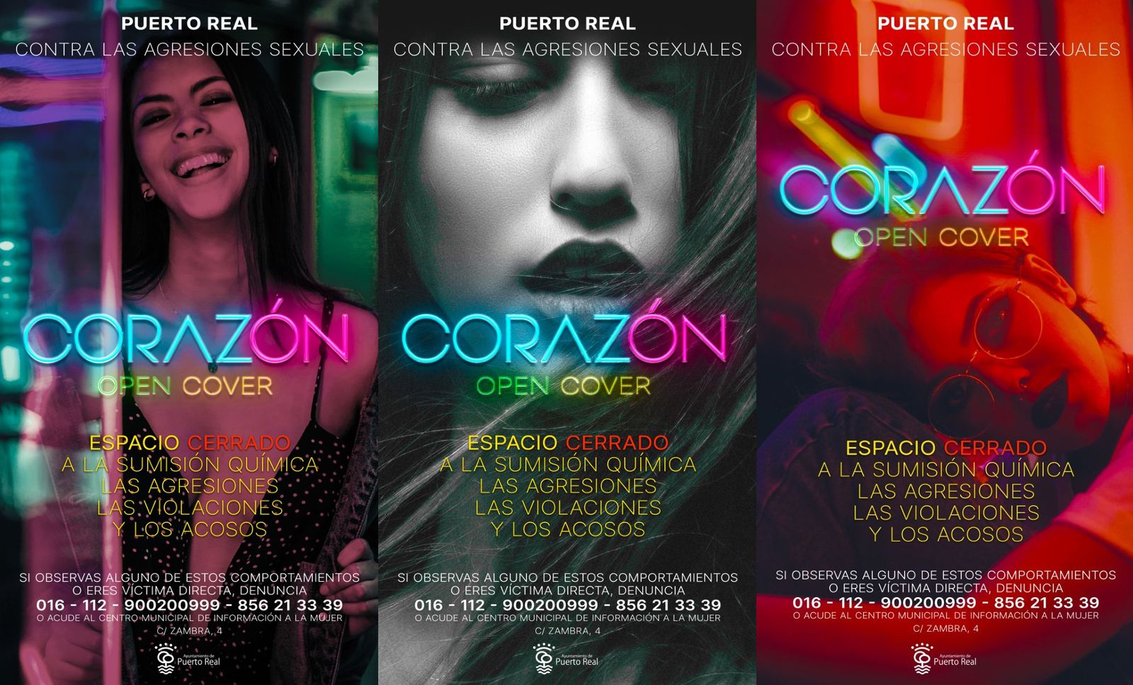 'Corazón Open Cover', la campaña de Puerto Real contra la sumisión química y las agresiones