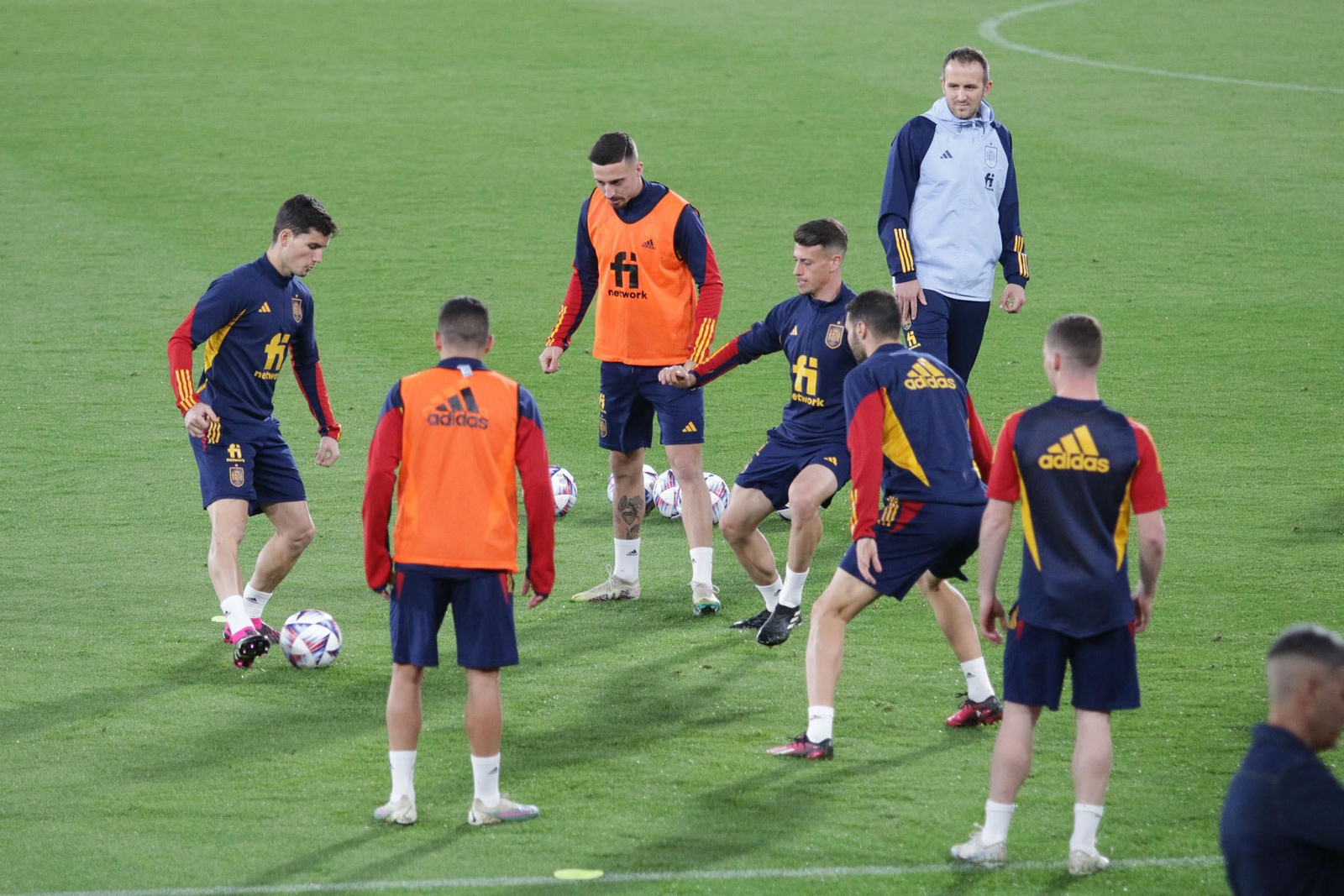 Entrenamiento de la Selección Sub-21 de España, en Almería