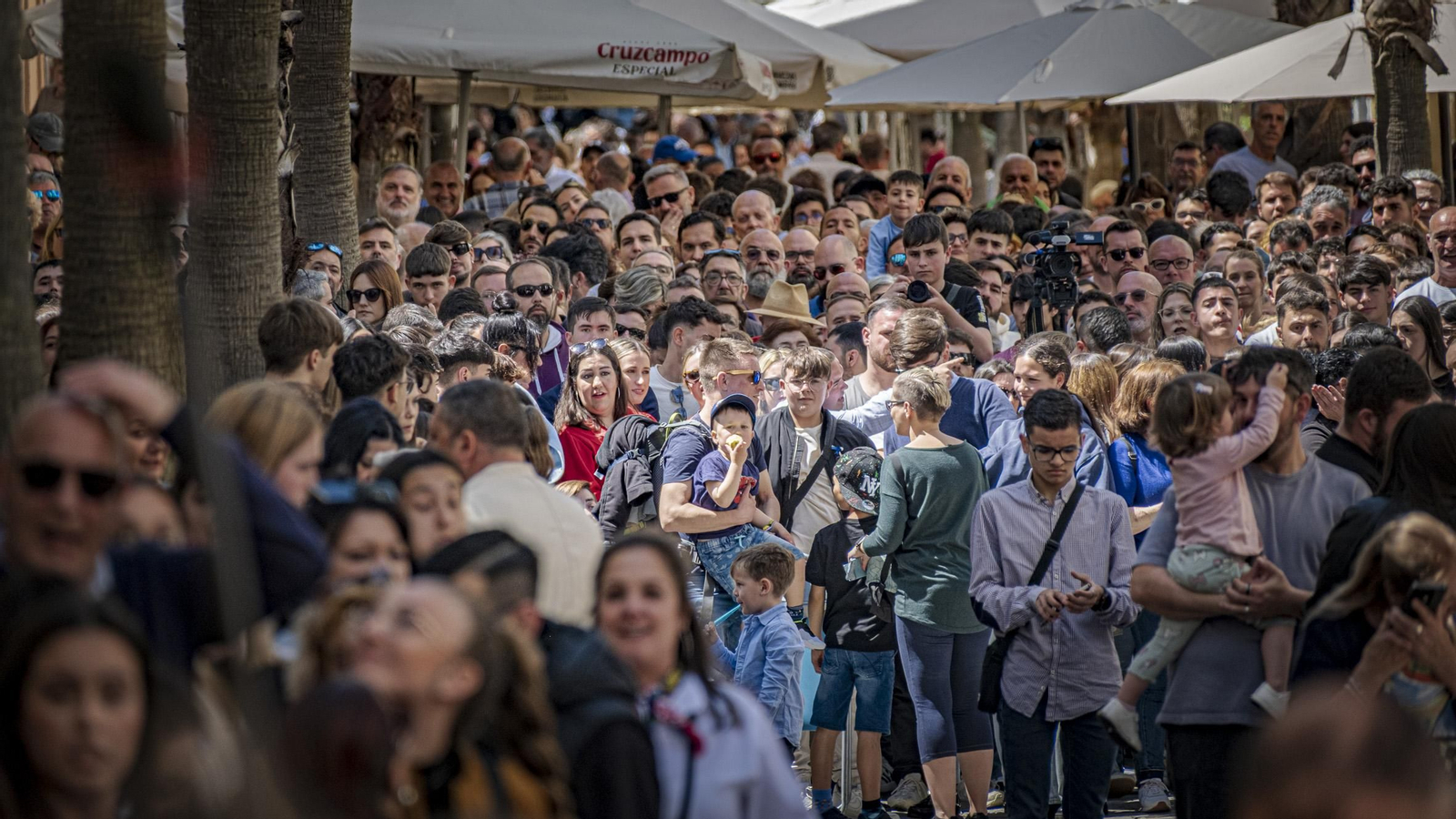 Imágenes de la salida de La Palma en la Semana Santa de Cádiz 2025