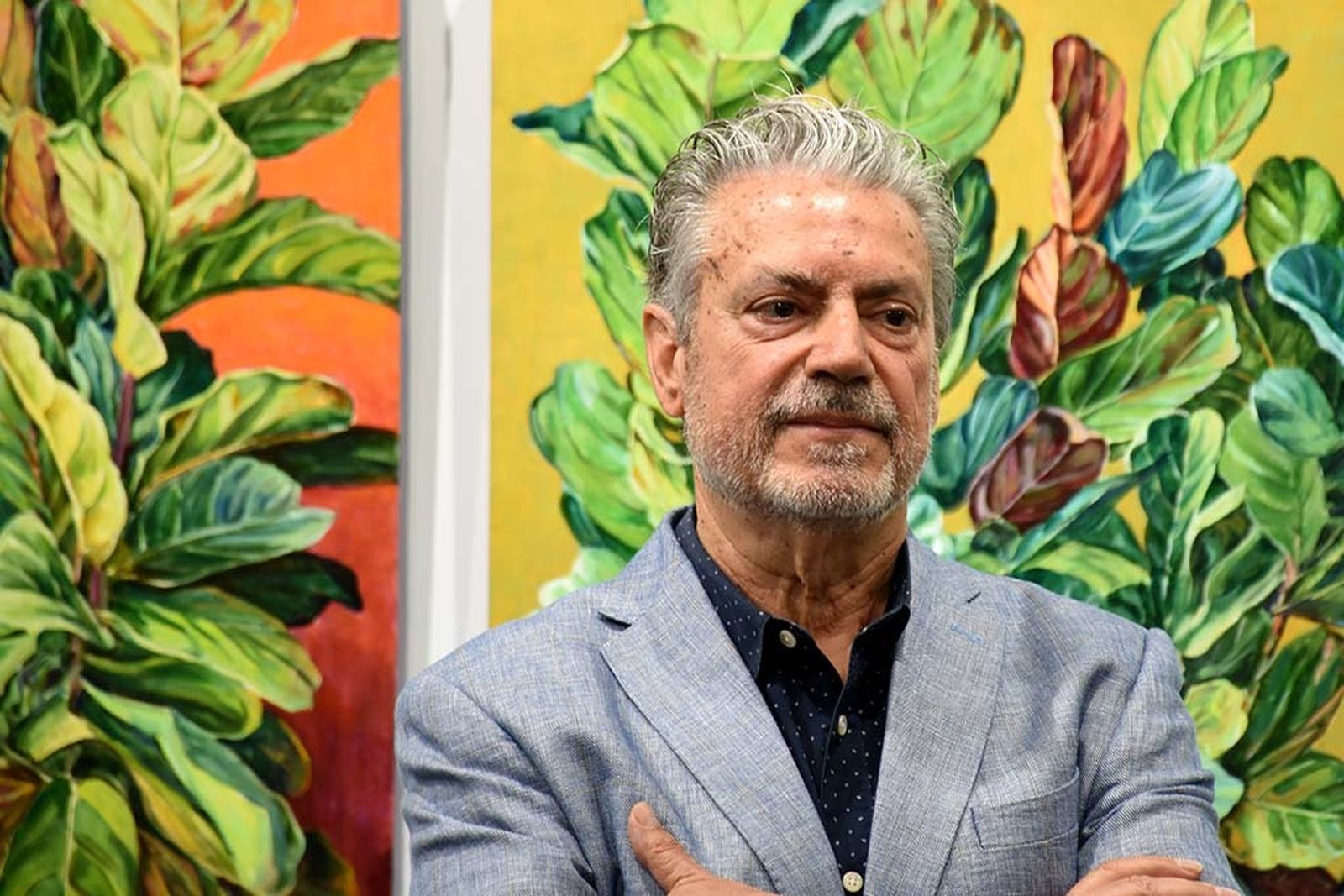 Inauguración exposición 'Naturaleza' del pintor ayamontino Juan Fernández.