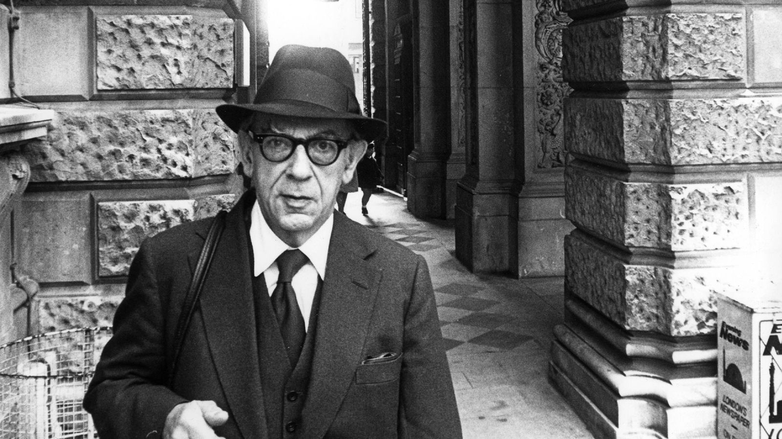 Imagen del pensador  anglo ruso Isaiah Berlin. (Riga, 1909-Oxford, 1997)