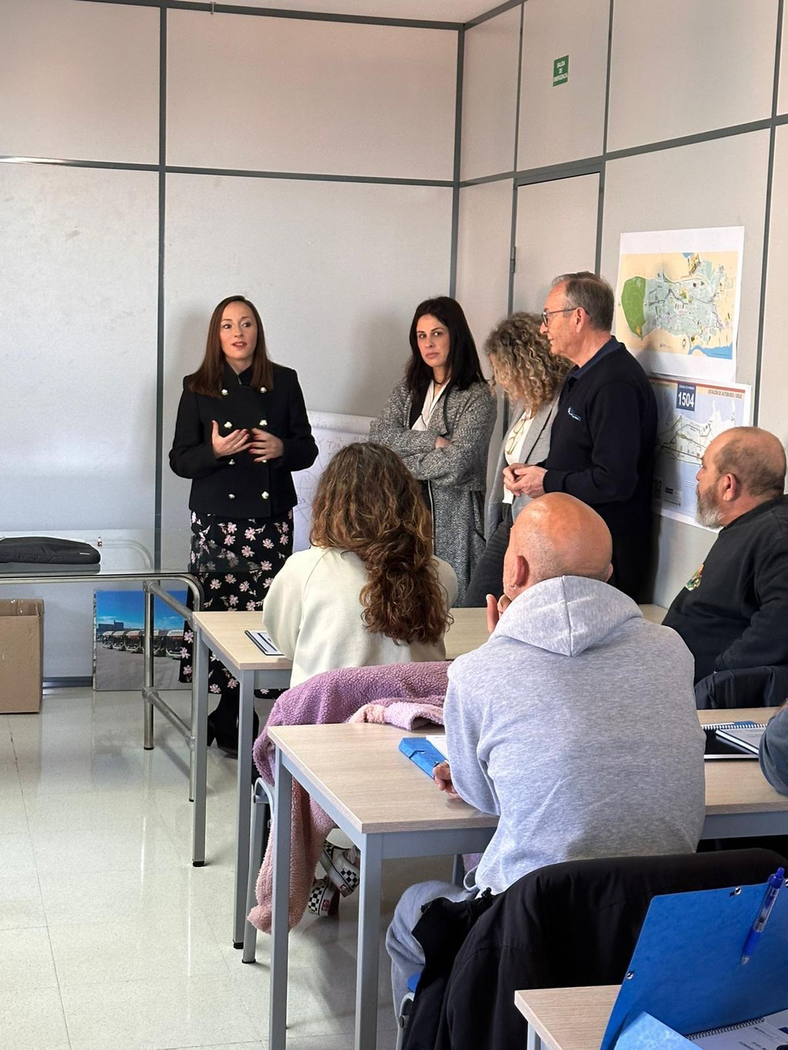 La concejala de Igualdad, Virginia Martín, quiso estar presente en la presentación de estas charlas de la Fundación Municipal de la Mujer dirigidas a los trabajadores de Tranvías S.A:
