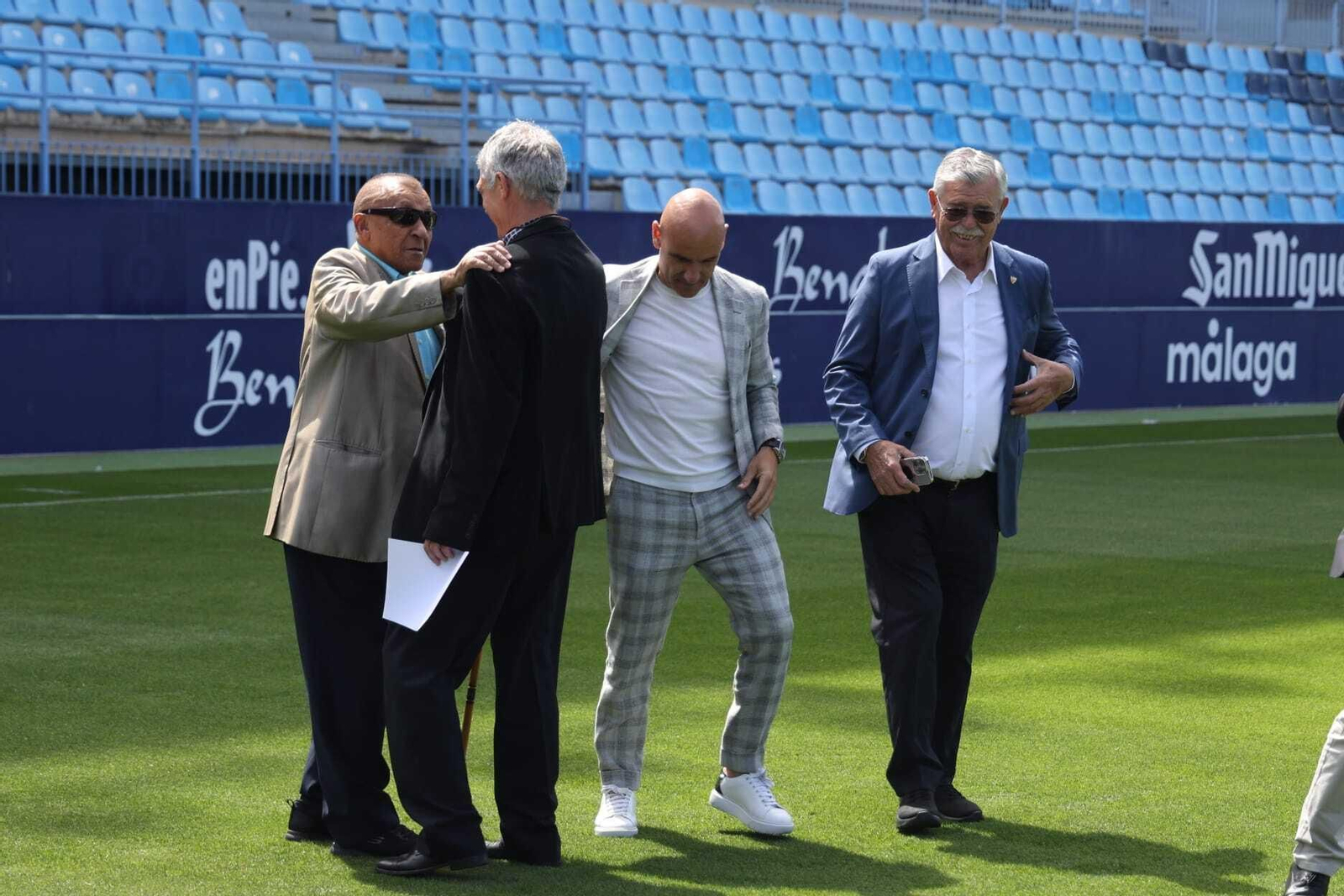 Las fotos de la presentación del partido de leyendas del Málaga