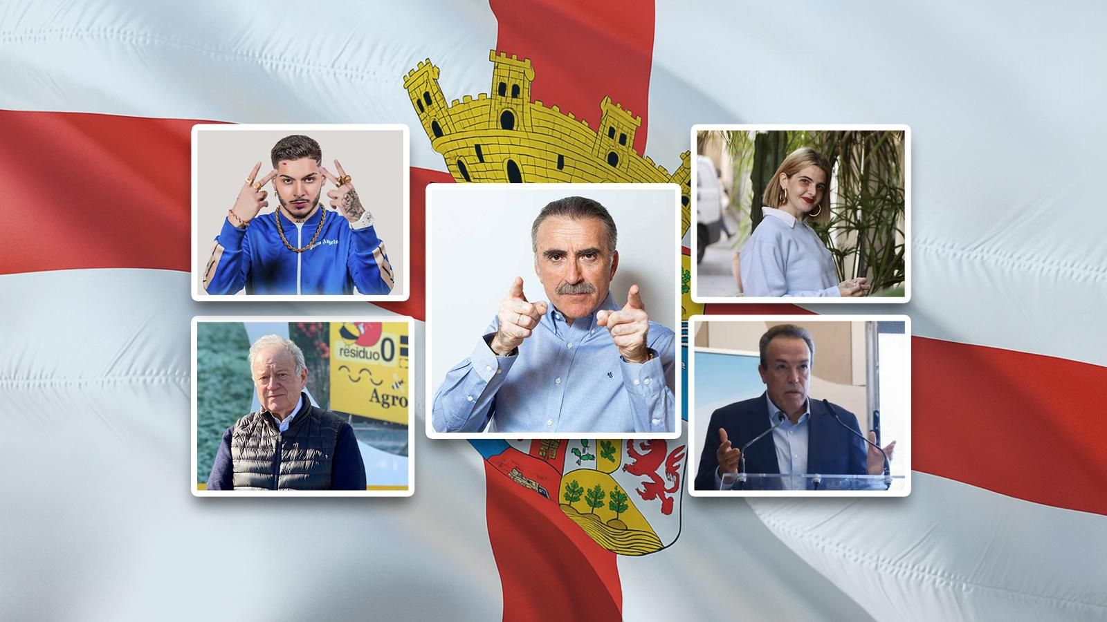 Los cinco premiados con las Medallas de la Provincia de Almería.