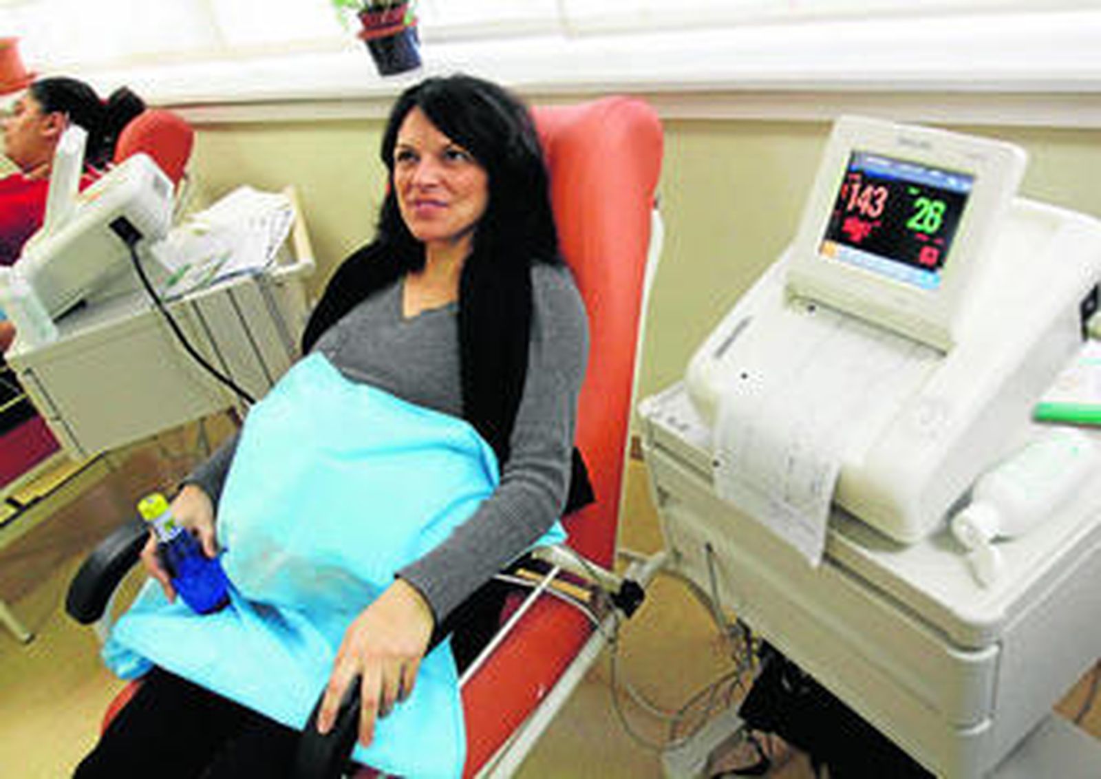 Monitorización en la maternidad del Hospital Clínico de Málaga.