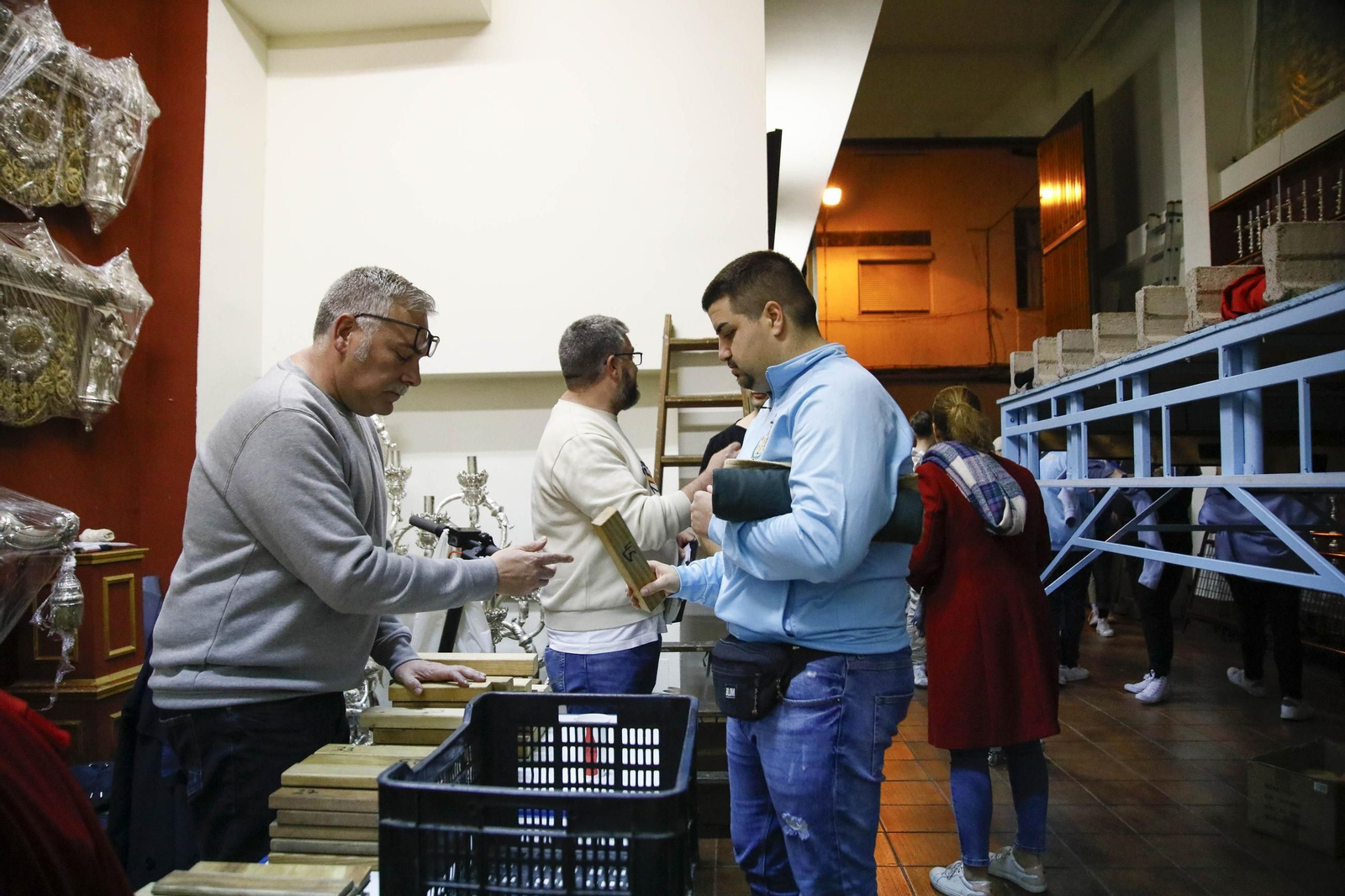 Ensayo de la hermandad de los Ángeles de la ciudad de Almería, en imágenes