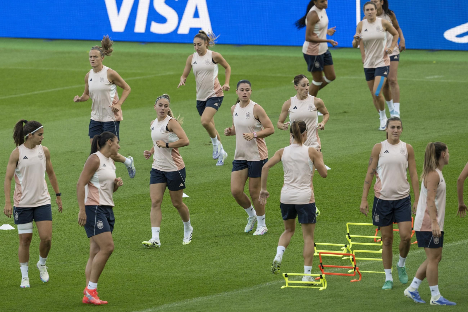 Las fotos de España antes de la semifinal contra Alemania