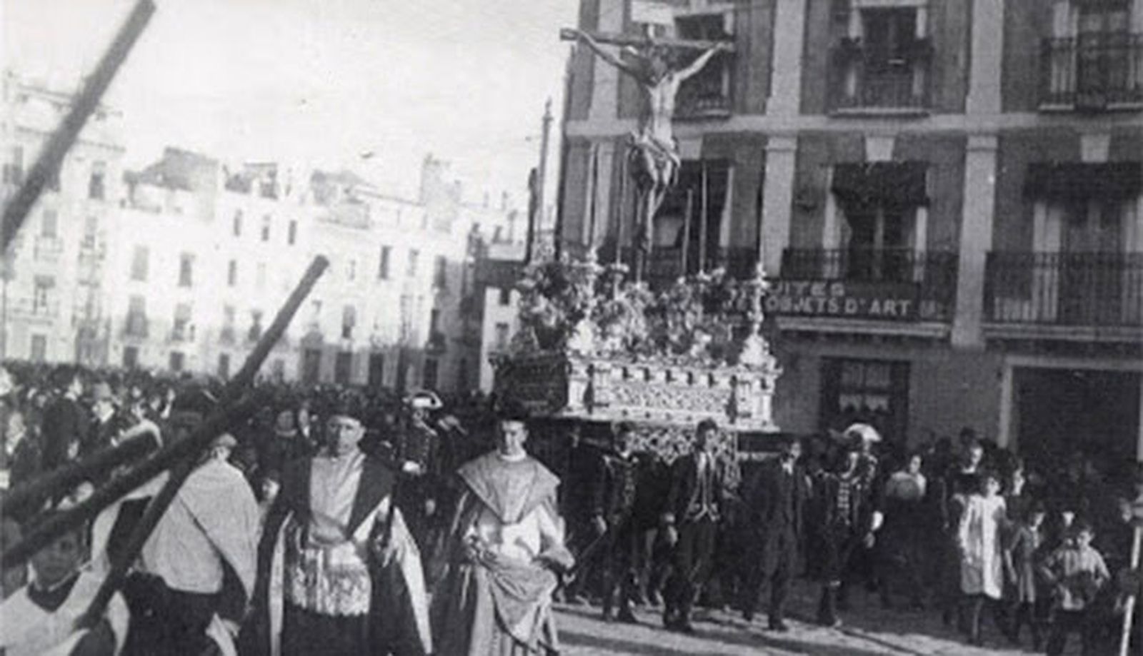 El Cristo de los Cálices participó en el Santo Entierro Grande de 1920