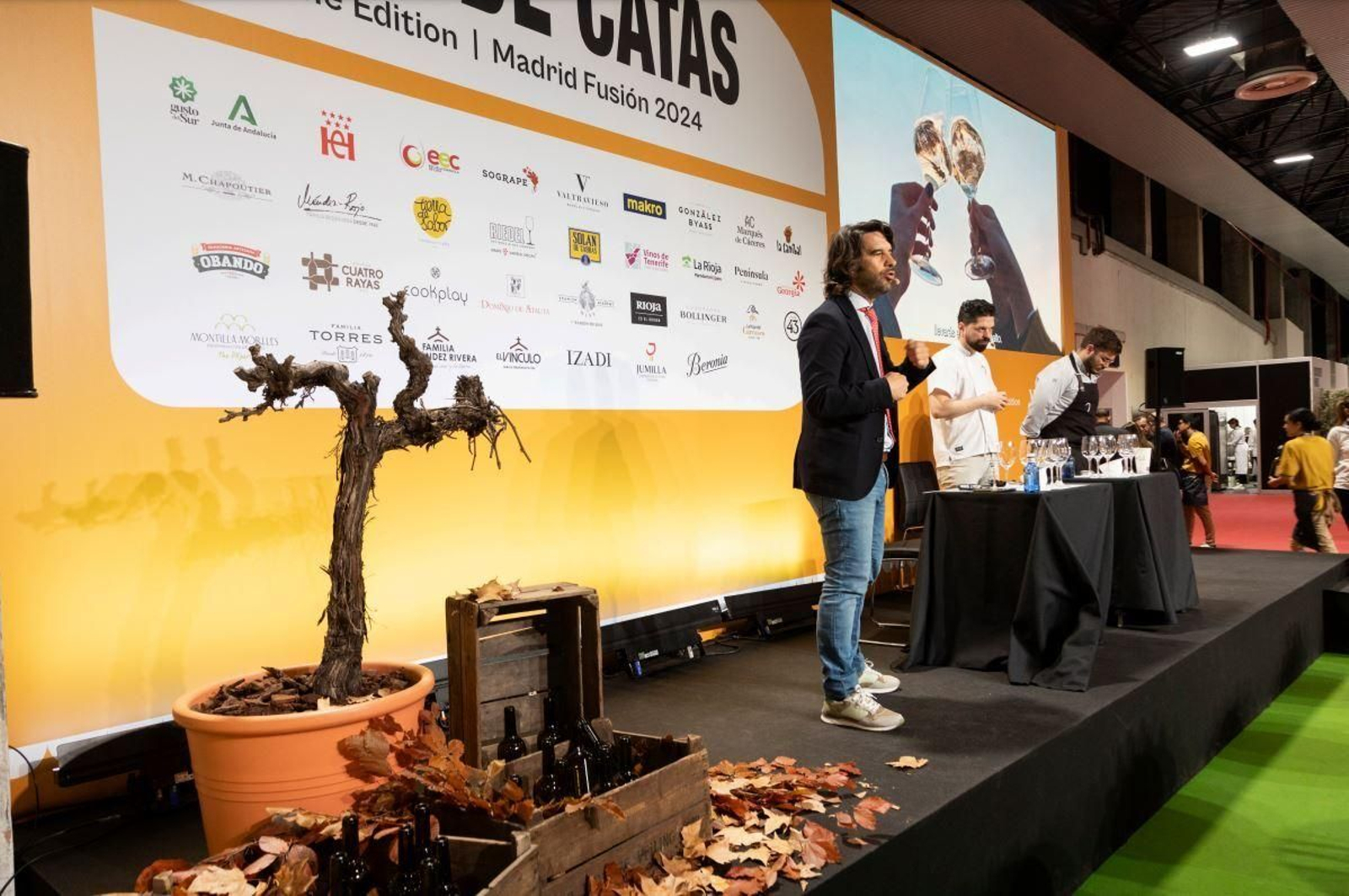 Santiago Jordi, en la presentación y cata de los vinos de Andalucía en Madrid Fusión.