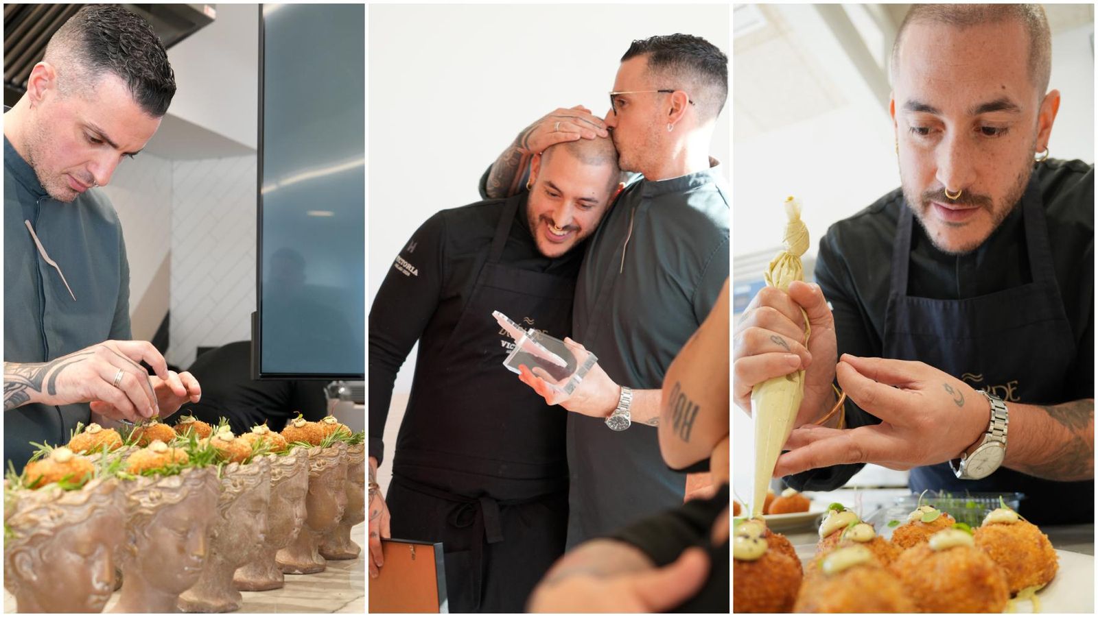 Pablo Vega, izquierda, y Pablo Domínguez, derecha, ganadores del concurso.