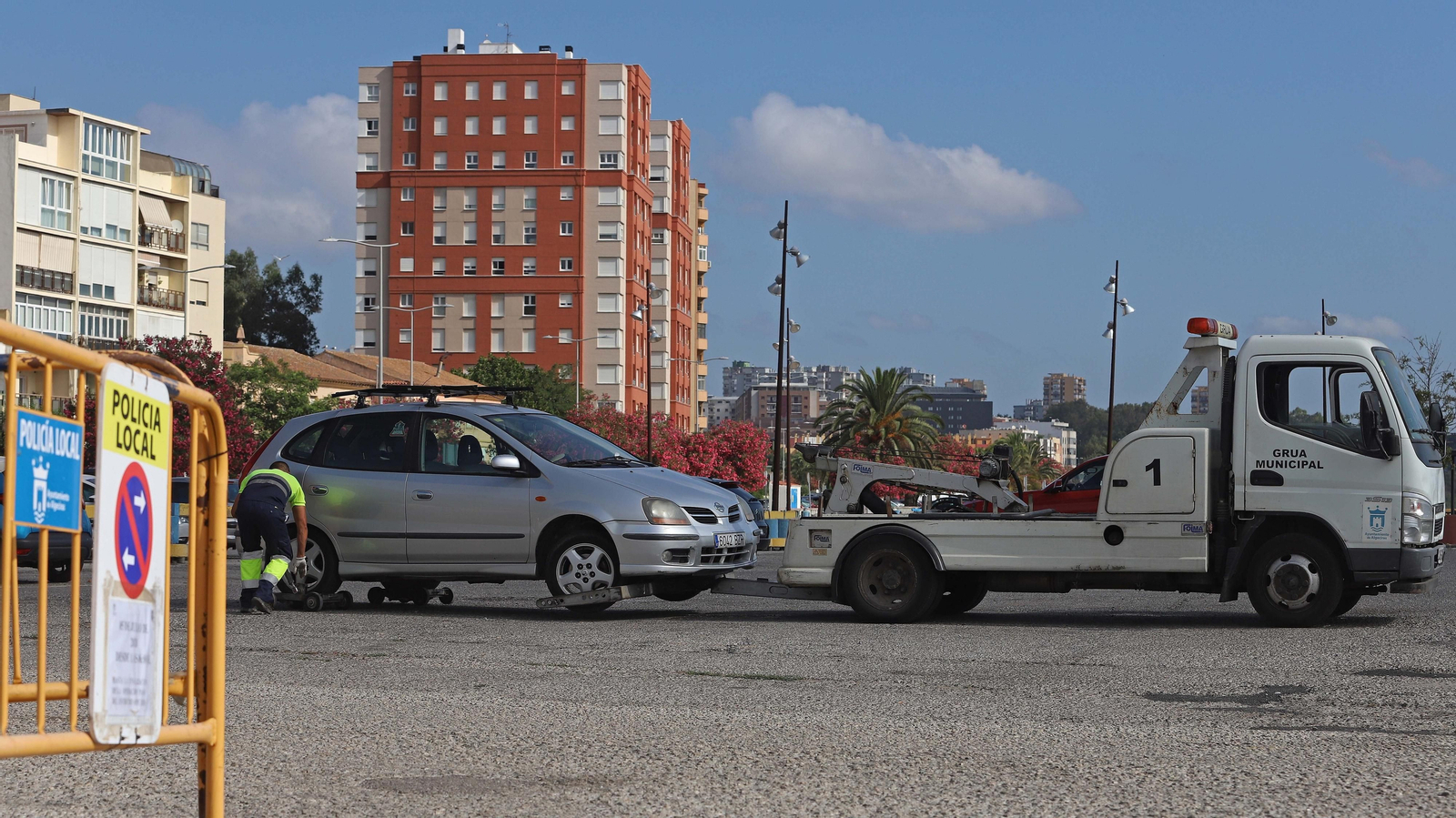 Cierre del aparcamiento del Llano Amarillo