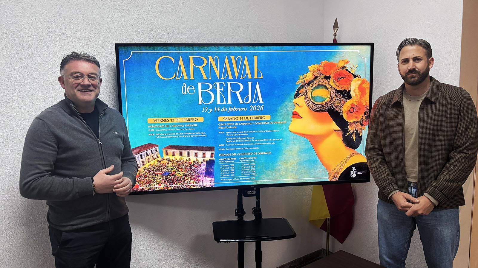 Alcalde y edil de Cultura han presentado el carnaval.