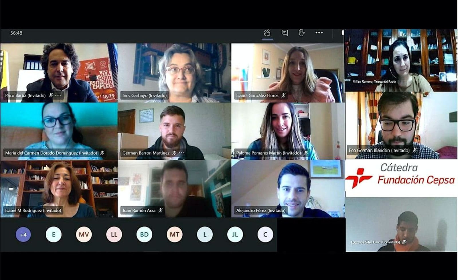 Primera actividad de la edición actual de  'Alumno DiezC' de la UHU y la Cátedra de la Fundación Cepsa.