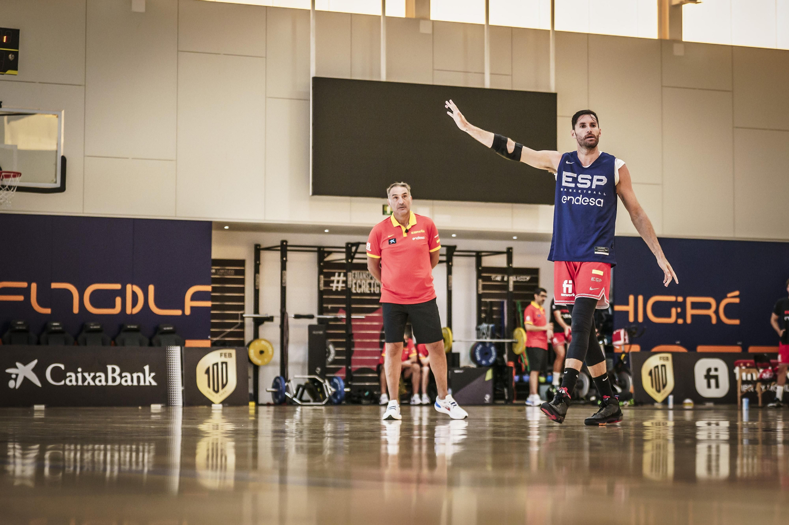 Sesión de la selección española en The Embassy