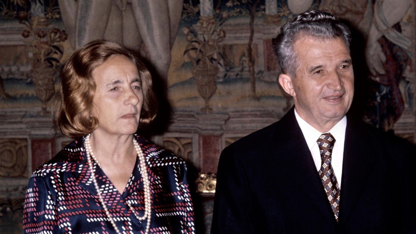 Elena Ceaucescu junto a su marido Nicolae