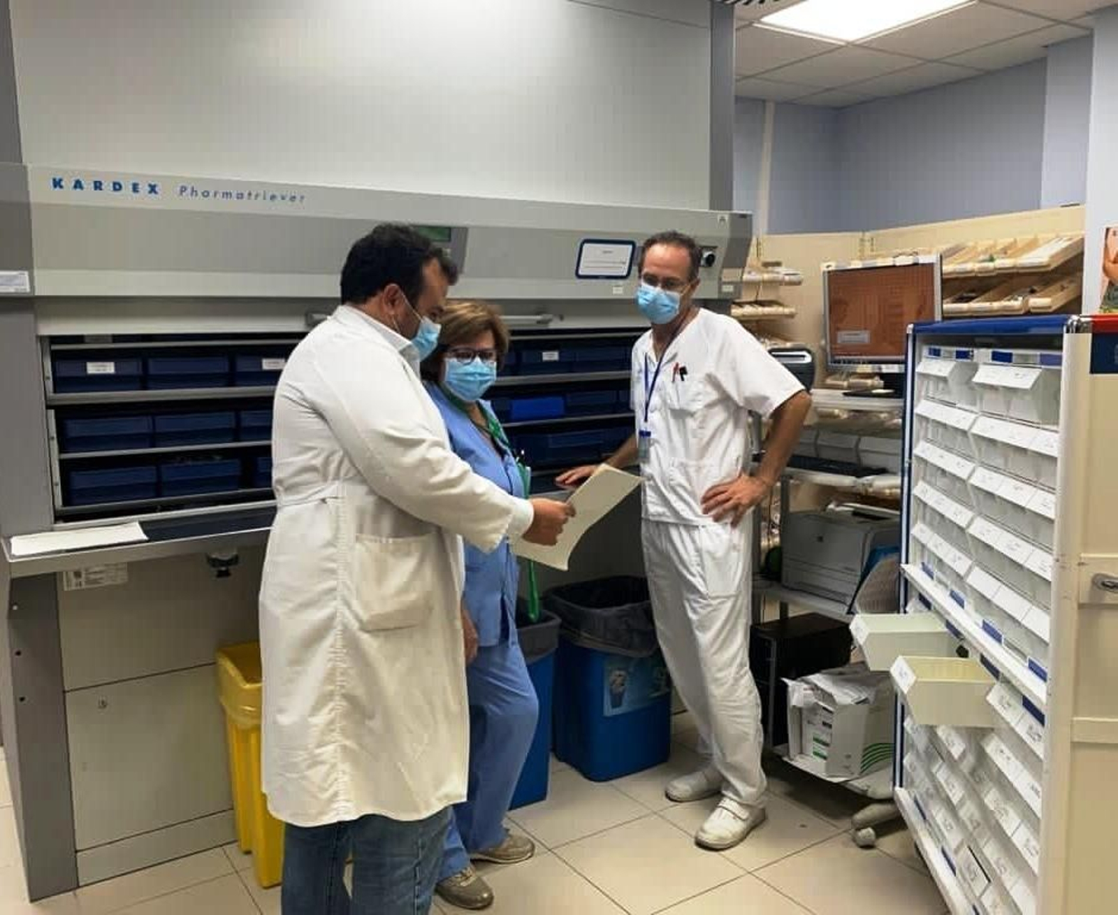 El Servicio de Farmacia, desde donde se preparan los carros de dispensación unidosis