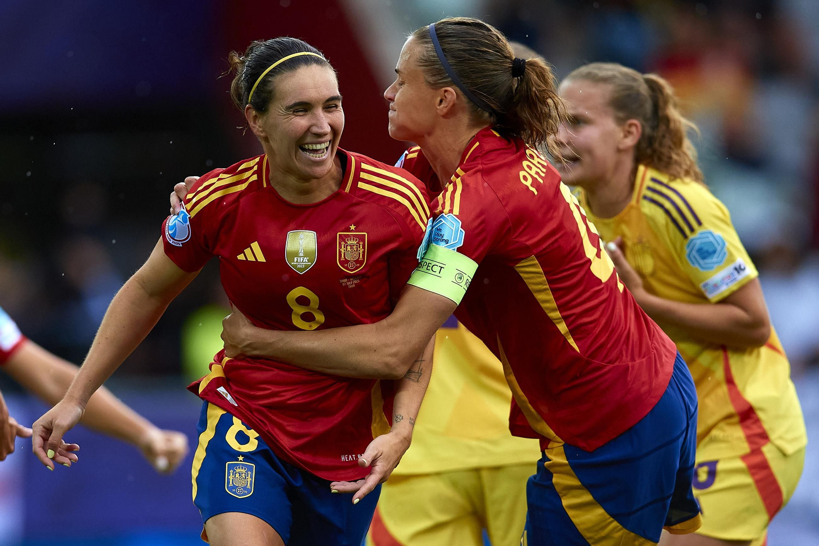 Las fotos de la goleada de España sobre Bélgica en la Eurocopa femenina