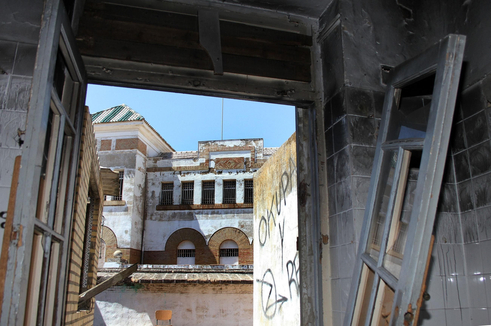 Imágenes de la antigua cárcel de Huelva durante estos últimos años